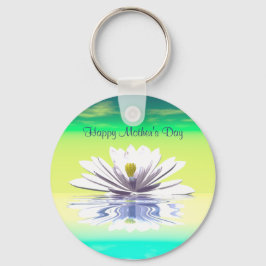 母の日ホワイトウォーターリリー キーホルダー