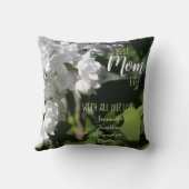 母の日ホワイトライラック最高のスママ クッション (裏面)