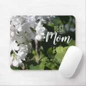 母の日ホワイトライラック最高のスママ マウスパッド (マウス)
