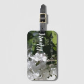 母の日ホワイトライラック最高のママいつも荷物Ta ラゲッジタグ (正面縦)