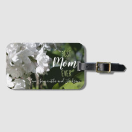 母の日ホワイトライラック最高のママいつも荷物Ta ラゲッジタグ