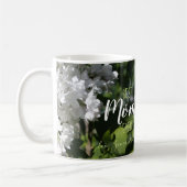 母の日ホワイトライラック最高のママは常にコーヒーマグ コーヒーマグカップ (左)