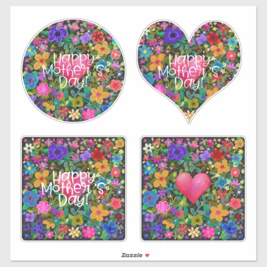 母の日ボホの花 シール (シート)