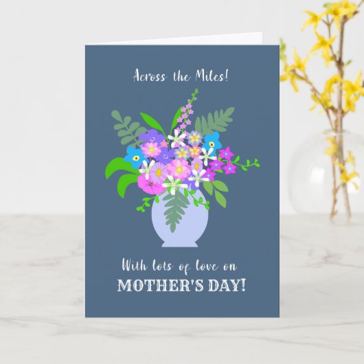 母の日マイルス花瓶 カード (黄色い花)