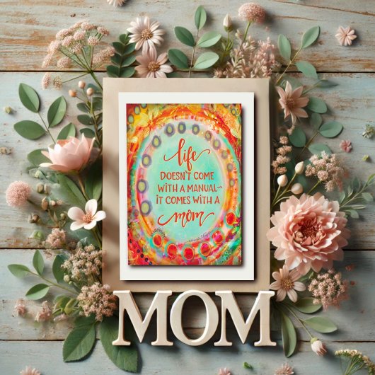 母の日マニュアルかわいおもしろいかわいらしい カード