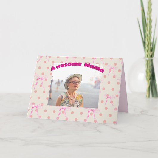 母の日ママおばあちゃんナナカスタマイズメッセージ シーズンカード (正面)