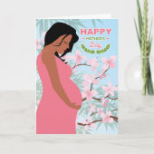 母の日ママとさくらんぼの花 シーズンカード (正面)