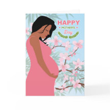 母の日ママとさくらんぼの花