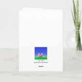 母の日ママのデイジーと散水缶 カード (裏面)