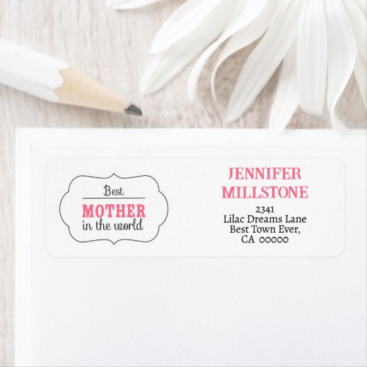 母の日ママの水の色のスケッチ娘。 ラベル (インサイチュ)