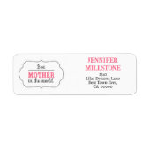 母の日ママの水の色のスケッチ娘。 ラベル (正面)