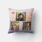 母の日ママの水彩写真 クッション (裏面)