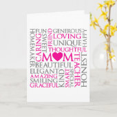 母の日ママの献上品 カード (黄色い花)