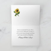 母の日ママの絶品ひまわりカード カード (内部)