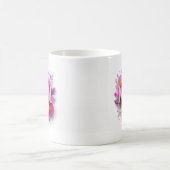 母の日ママピンクフローラマグカップ コーヒーマグカップ (中央)
