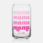 母の日ママピンクモダンエレガント ガラス缶 (裏面)