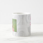 母の日ママフローラかわいらしタイポグラフィ写真 コーヒーマグカップ (中央)