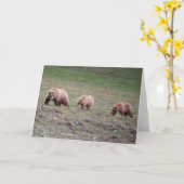 母の日ママベアカード カード (黄色い花)