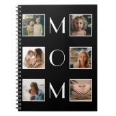 母の日ママ家族の子6写真コラージュ ノートブック (正面)