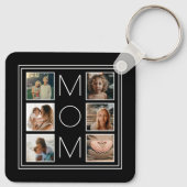 母の日ママ家族6フォトコラージュテンプレート キーホルダー (裏面)