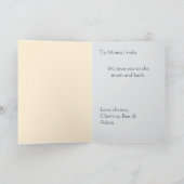 母の日ママ愛してる カード (内部)