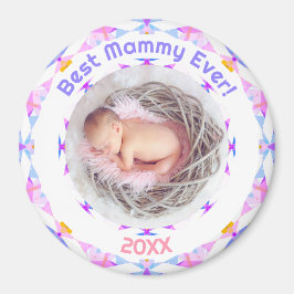 母の日ママ最高のーEver Baby Girl Photo Gift マグネット