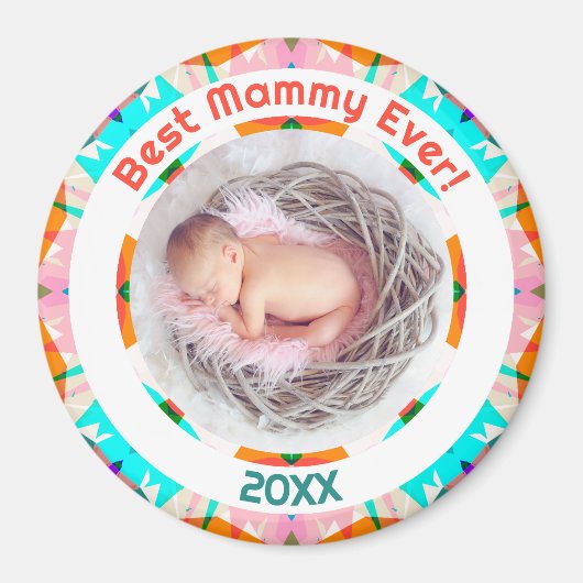母の日ママ最高のーEver Baby Girl Photo Gift マグネット (正面)