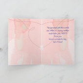 母の日ママ母ブルーバードガーデンバード カード (内部)