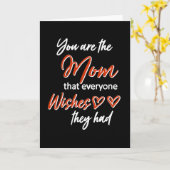 母の日ママ母ママ愛ギフトおもしろいアイディア カード (黄色い花)