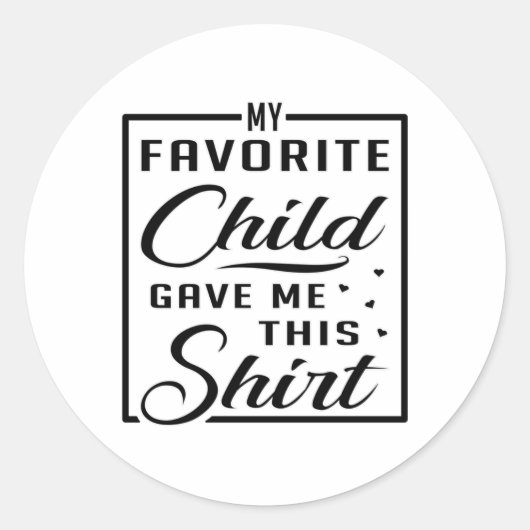 母の日ママ母ママ母ギフトアイディア ラウンドシール (正面)