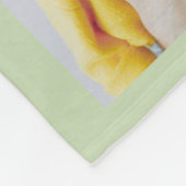 母の日ママ誕生日フォトコラージミントグリーン フリースブランケット (角)