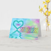 母の日ママ – 母 – ハートとバラ カード (黄色い花)