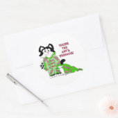 母の日マンガ猫シール ラウンドシール (封筒)