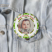 母の日ミイラ最高のイのベビー子供の写真ギフト 缶バッジ (インサイチュ)