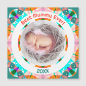 母の日ミイラ最高のイバーベビーガール写真ギフト (正面)