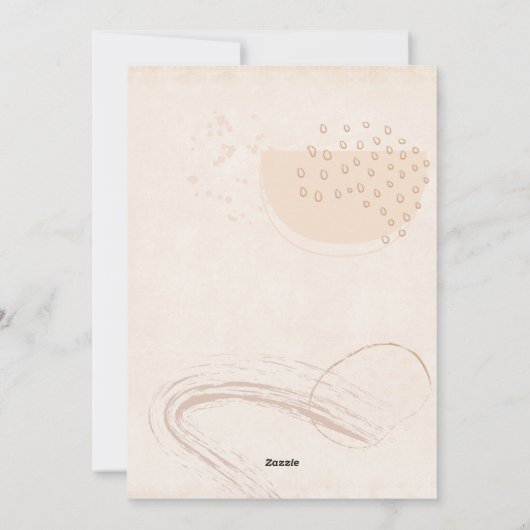 母の日モダン抽象芸術図形3写真編集可能 シーズンカード (裏面)