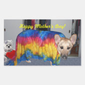 母の日モデリング服 長方形シール (正面)