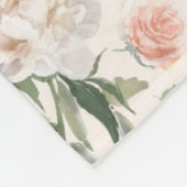 母の日モノグラム水カラーフローラ植物学 フリースブランケット (角)