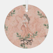 母の日モマモマモモモ ガラスオーナメント (裏面)