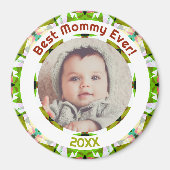 母の日モーマ最高のー男の赤ちゃん写真ギフト マグネット (正面)