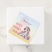 母の日ユニコーンをテーマにしたパーティー フェイバータグ (インサイチュ)