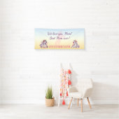 母の日ユニコーンをテーマにしたパーティー 横断幕 (インサイチュ)