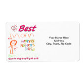 母の日ラベル ラベル (正面)