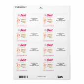 母の日ラベル ラベル (フルシート)