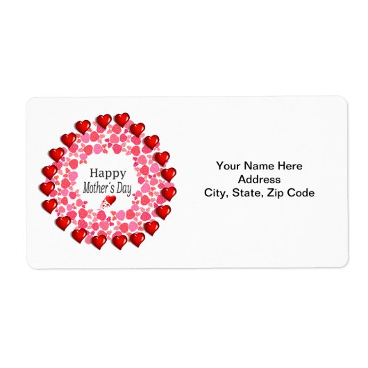 母の日ラベル ラベル (正面)