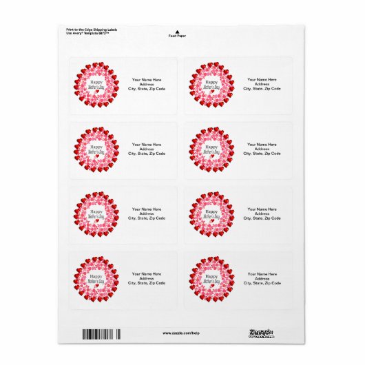 母の日ラベル ラベル (フルシート)