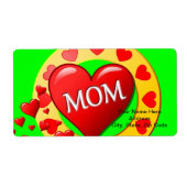 母の日ラベル ラベル (正面)