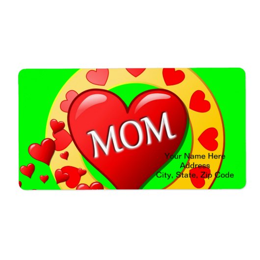 母の日ラベル ラベル (正面)