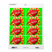 母の日ラベル ラベル (フルシート)