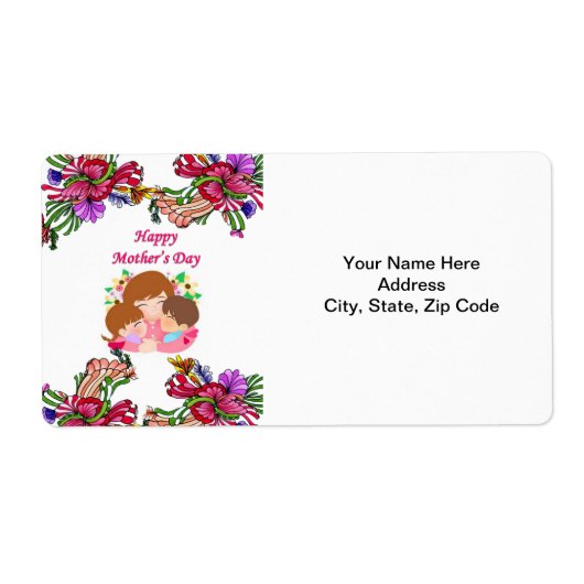 母の日ラベル ラベル (正面)